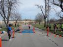 A finish area scene as it happened in Hammond at the 10k/5k Charity Run.