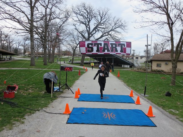 Action at the inaugural IUN Nurses on the Run 5K