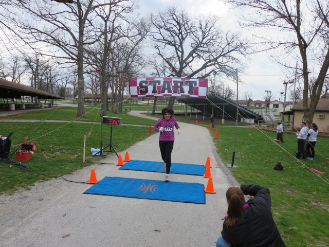 Action at the inaugural IUN Nurses on the Run 5K
