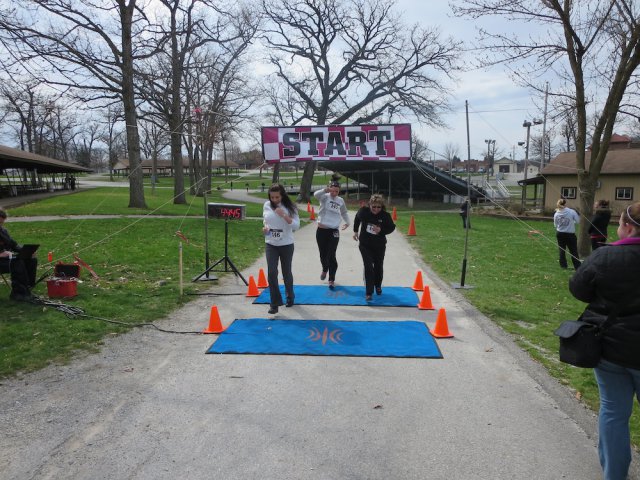 Action at the inaugural IUN Nurses on the Run 5K