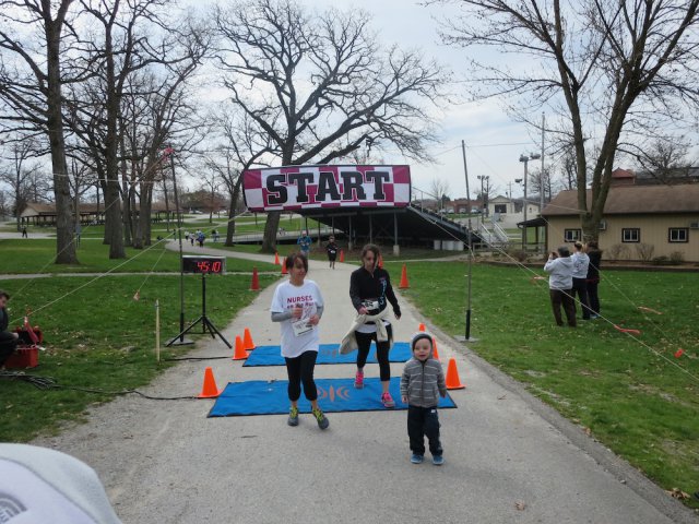 Action at the inaugural IUN Nurses on the Run 5K