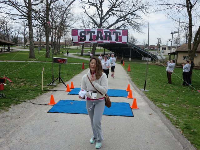 Action at the inaugural IUN Nurses on the Run 5K