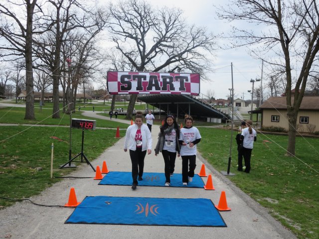 Action at the inaugural IUN Nurses on the Run 5K