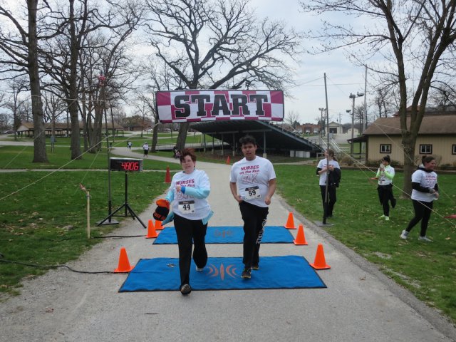 Action at the inaugural IUN Nurses on the Run 5K