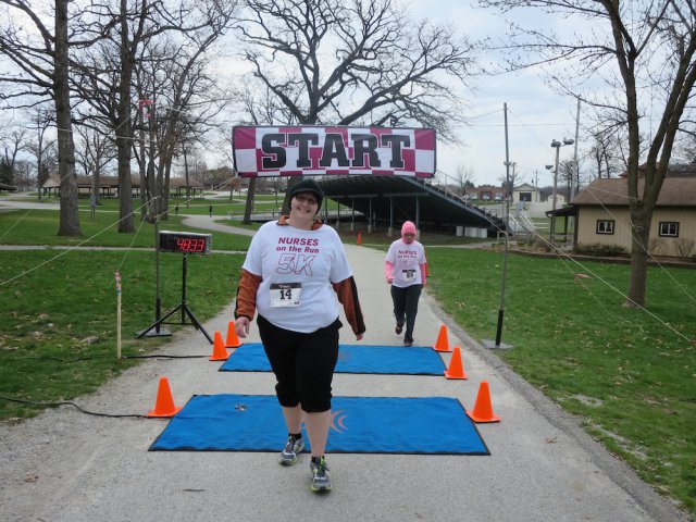 Action at the inaugural IUN Nurses on the Run 5K
