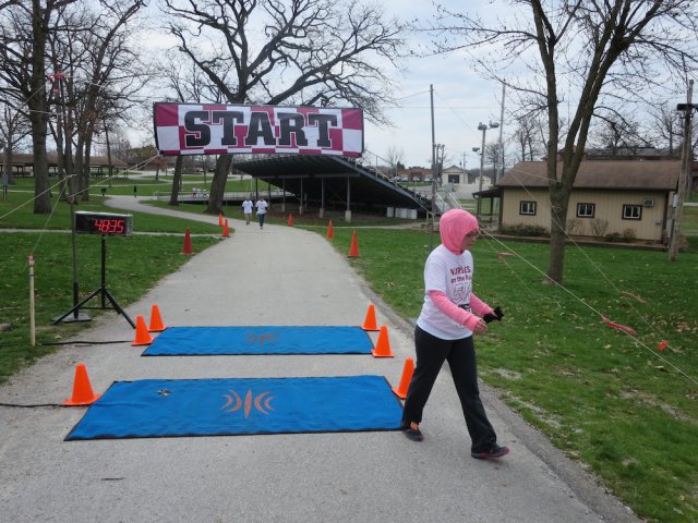Action at the inaugural IUN Nurses on the Run 5K