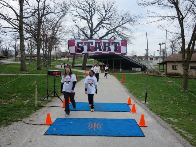 Action at the inaugural IUN Nurses on the Run 5K