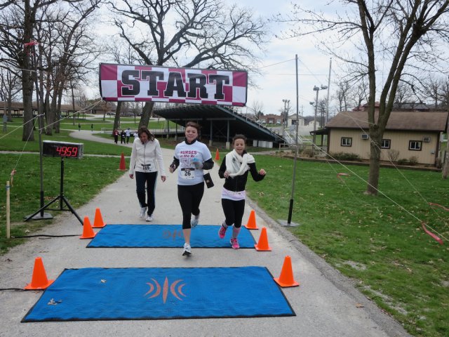 Action at the inaugural IUN Nurses on the Run 5K