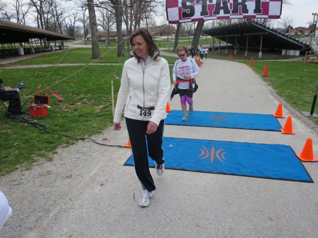 Action at the inaugural IUN Nurses on the Run 5K