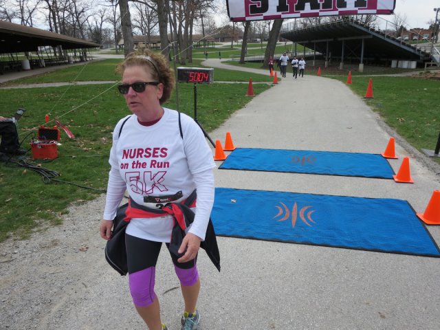 Action at the inaugural IUN Nurses on the Run 5K