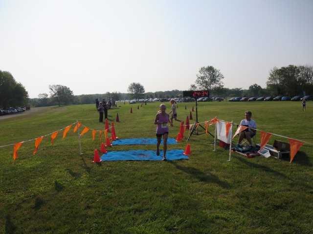 Among the first finishers of the Run Dirty 5K