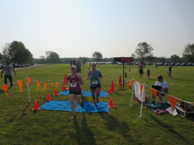 Among the first finishers of the Run Dirty 5K