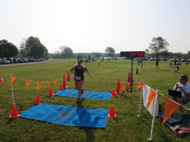 5Kers and 10Kers both now getting to the finish