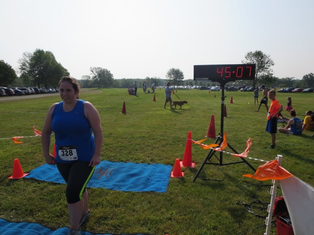 5Kers and 10Kers both now getting to the finish