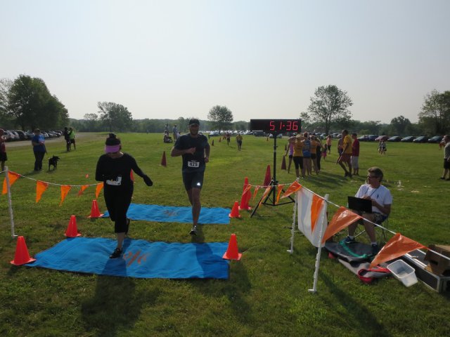 5Kers and 10Kers both now getting to the finish