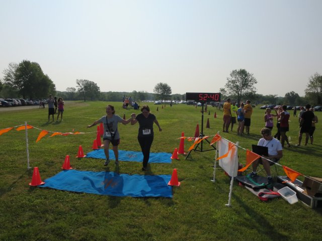 Both races are finishing, with more now from the 10K