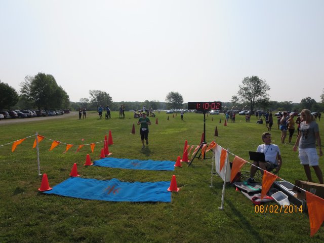 Another happy scene at the Run Dirty finish