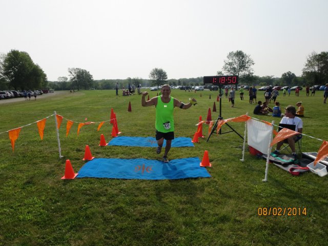 Another happy scene at the Run Dirty finish (Ignore the date-stamp; it's wrong!)