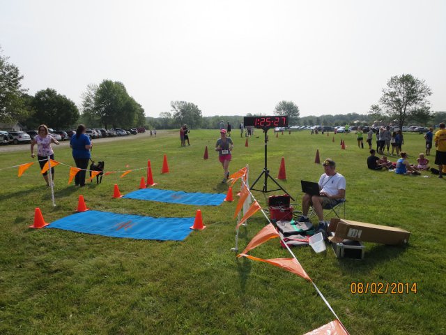 Another happy scene at the Run Dirty finish (Ignore the date-stamp; it's wrong!)