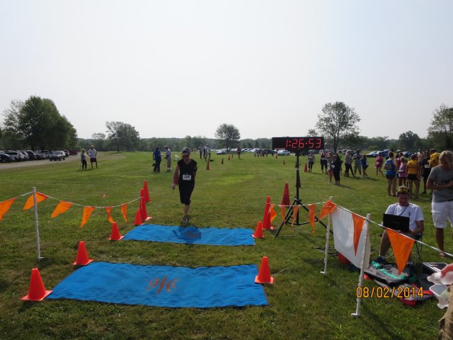 Another happy scene at the Run Dirty finish (Ignore the date-stamp; it's wrong!)