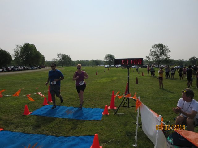 Another happy scene at the Run Dirty finish (Ignore the date-stamp; it's wrong!)