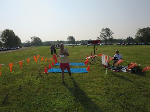 Among the first finishers of the Run Dirty 5K