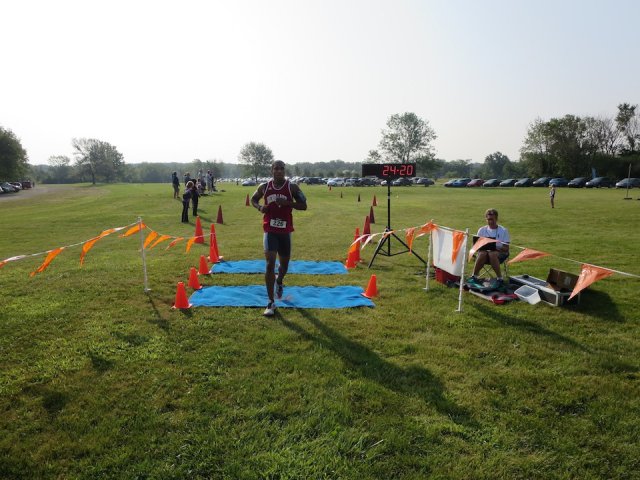 Among the first finishers of the Run Dirty 5K