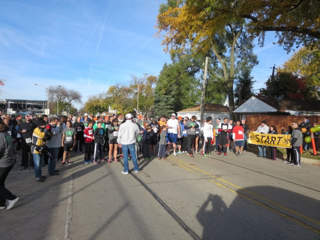 Getting ready to start the Tiger Tear 5K