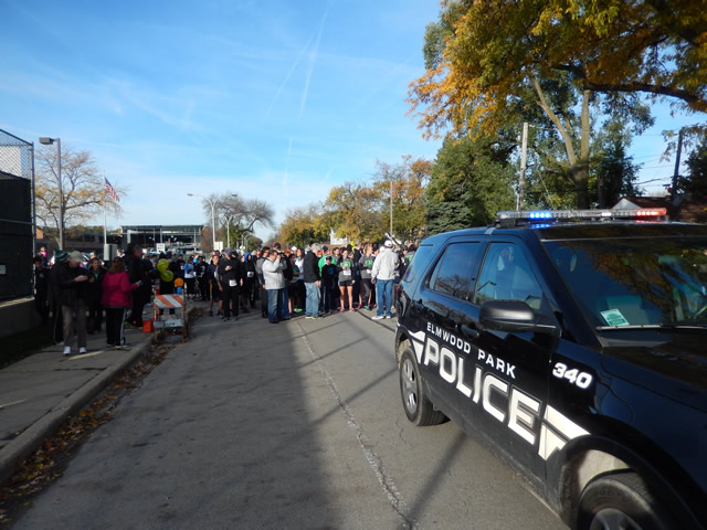 Starting Area of the Tiger Tear 5k : Sunday October 19, 2014