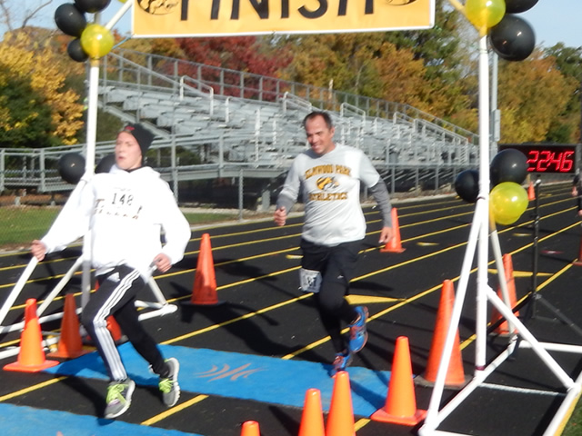 Finish Area of the Tiger Tear 5k : Sunday October 19, 2014