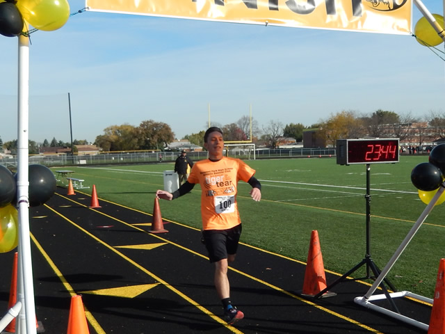 Finish Area of the Tiger Tear 5k : Sunday October 19, 2014