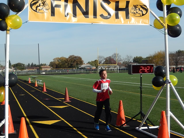 Finish Area of the Tiger Tear 5k : Sunday October 19, 2014