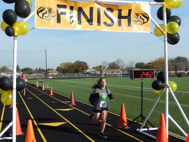 Finish Area of the Tiger Tear 5k : Sunday October 19, 2014