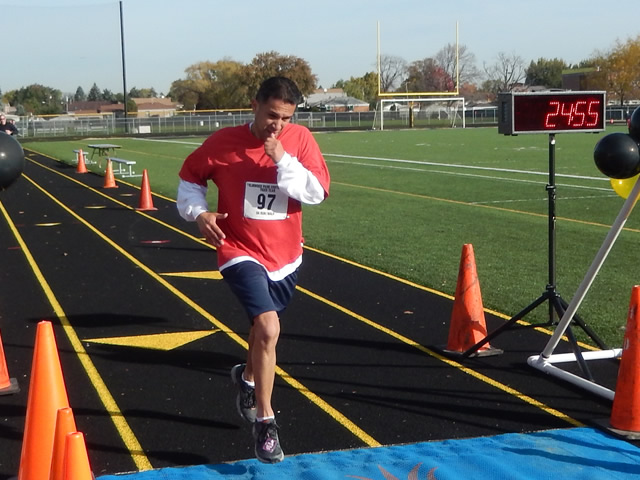 Finish Area of the Tiger Tear 5k : Sunday October 19, 2014