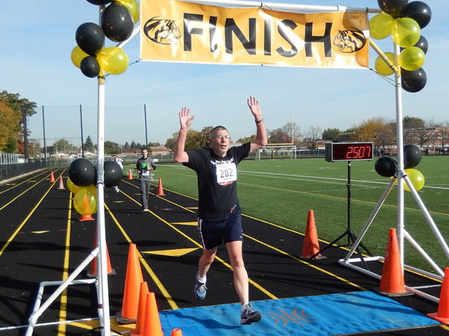 Finish Area of the Tiger Tear 5k : Sunday October 19, 2014