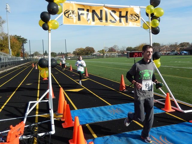 Finish Area of the Tiger Tear 5k : Sunday October 19, 2014