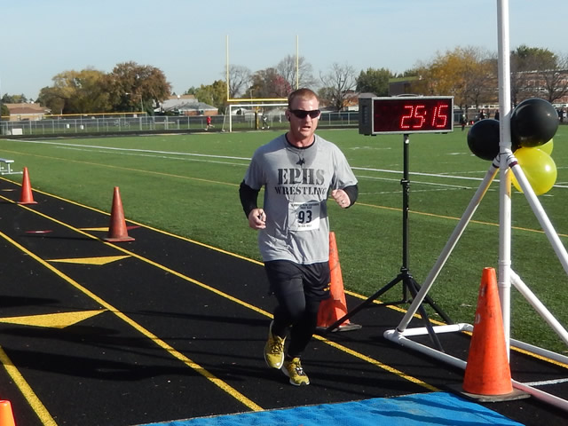 Finish Area of the Tiger Tear 5k : Sunday October 19, 2014