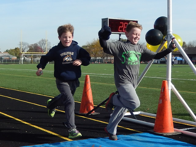 Finish Area of the Tiger Tear 5k : Sunday October 19, 2014