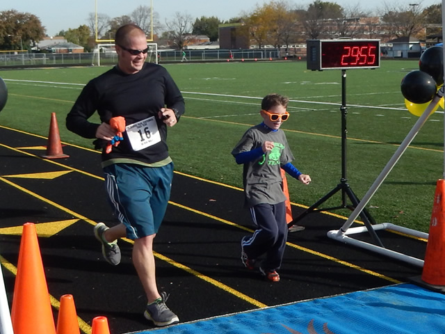 Finish Area of the Tiger Tear 5k : Sunday October 19, 2014