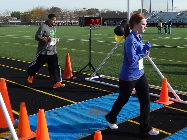 Finish Area of the Tiger Tear 5k : Sunday October 19, 2014