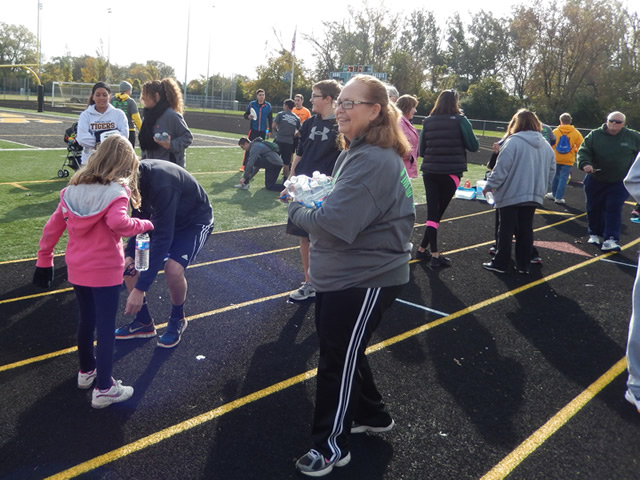 Finish Area of the Tiger Tear 5k : Sunday October 19, 2014