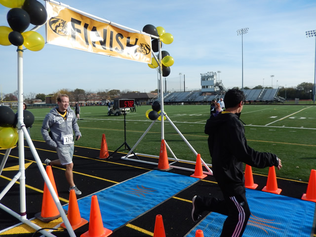 Finish Area of the Tiger Tear 5k : Sunday October 19, 2014