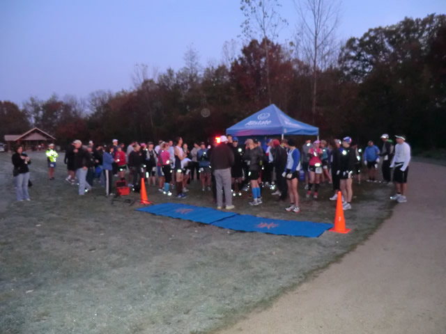 Start of the 50-Mile DPR Trail Race : Saturday October 22nd, 2011