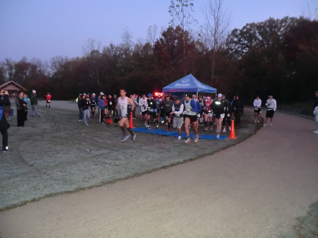 Start of the 50-Mile DPR Trail Race : Saturday October 22nd, 2011