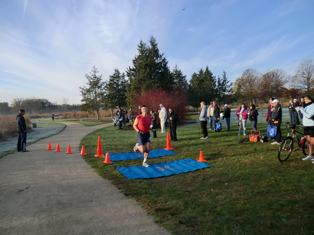 Marathoners at the 2.6-Mile Checkpoint : Saturday October 22nd, 2011