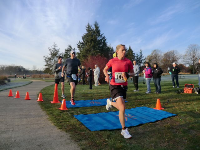 Marathoners at the 2.6-Mile Checkpoint : Saturday October 22nd, 2011