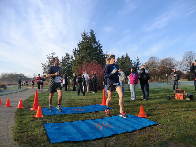 Marathoners at the 2.6-Mile Checkpoint : Saturday October 22nd, 2011