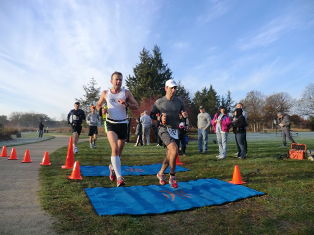 Marathoners at the 2.6-Mile Checkpoint : Saturday October 22nd, 2011