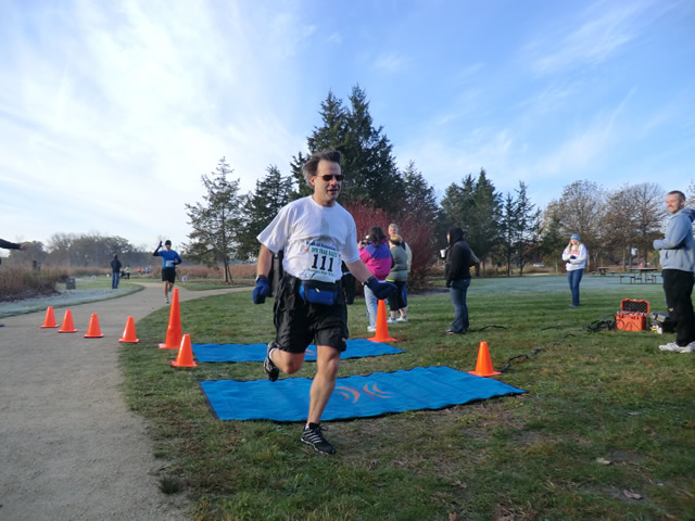 Marathoners at the 2.6-Mile Checkpoint : Saturday October 22nd, 2011