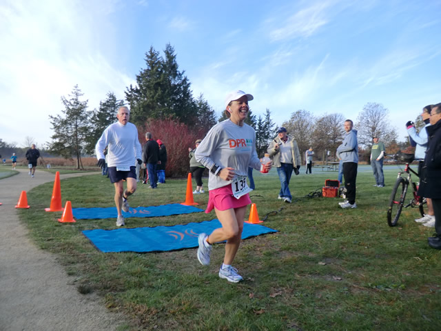 Marathoners at the 2.6-Mile Checkpoint : Saturday October 22nd, 2011